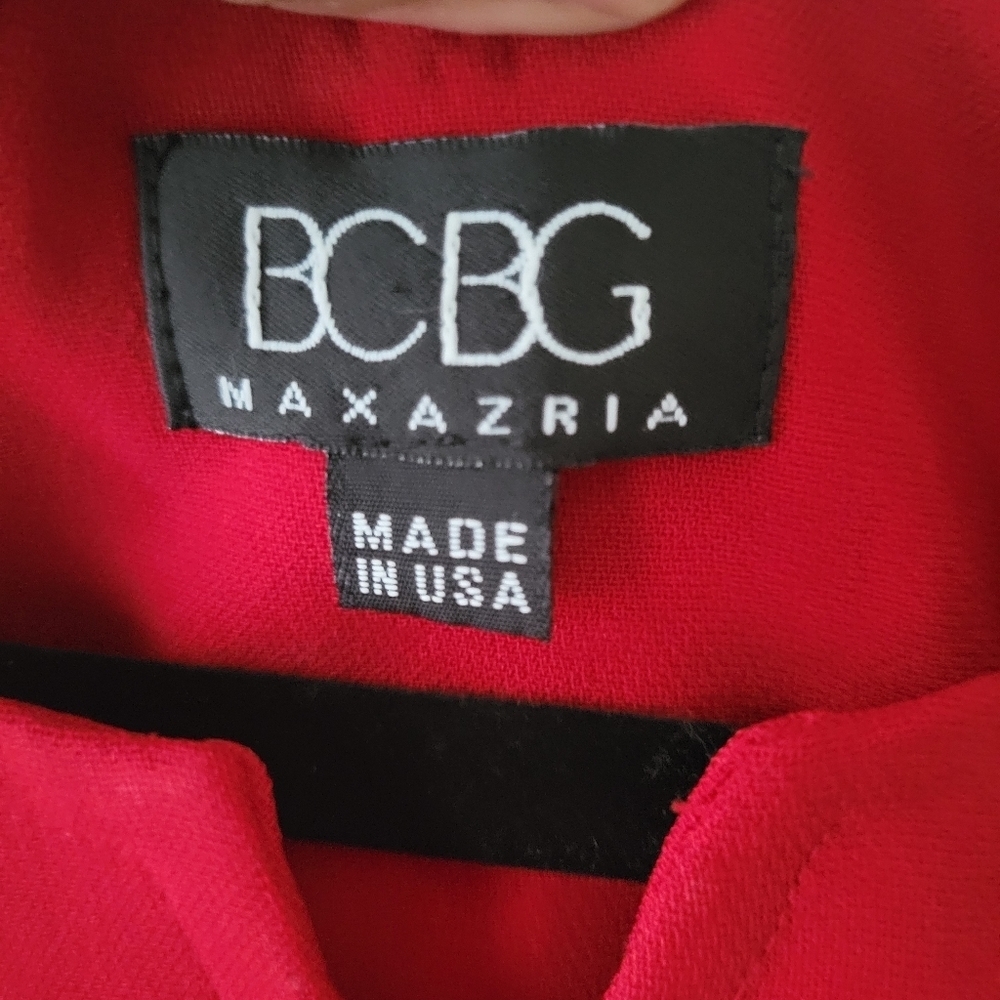 BCBG Maxazria Womens Red Sleeveless Sheath Dress. Sz 12 Office Preppy Wedding - Picture 6 of 6
